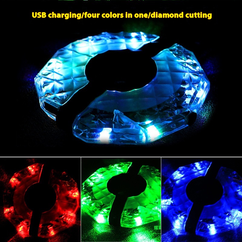 Bicycle Flower-drum Lights Colorful Warning Light