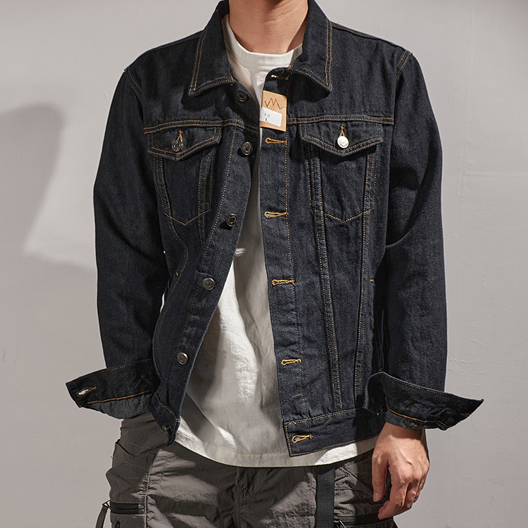 Primary Color Casual Denim Men's Classic Denim Jacket Coat Men's