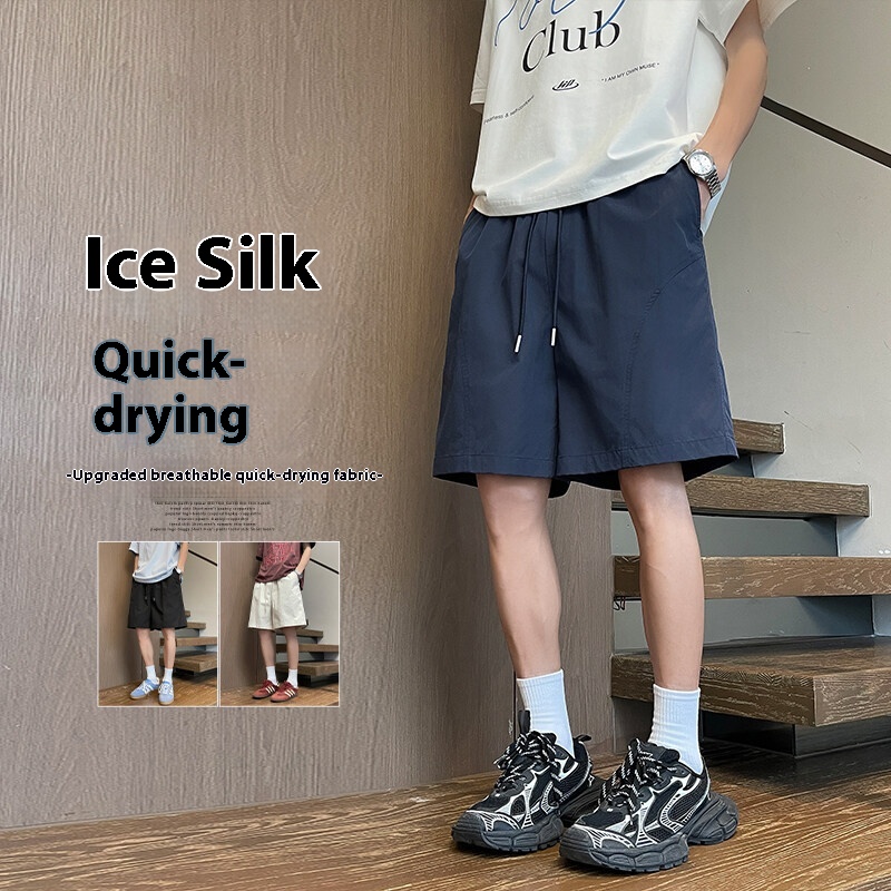 New Summer Simple Fashion Trend Ins Beach Casual Shorts