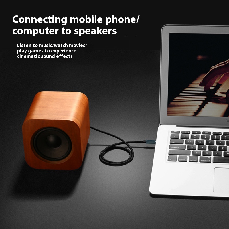Car Aux Audio Cable 35mm Applicable To Sound Equipment For Cellphone Headphone Cable