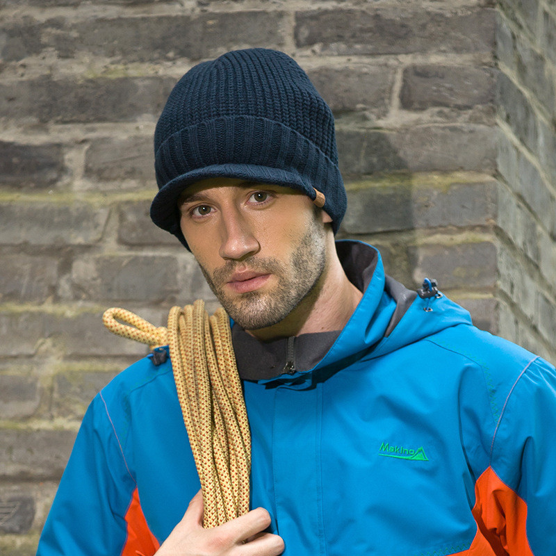 Men's Warm Thick Duck Tongue Knitted Hat