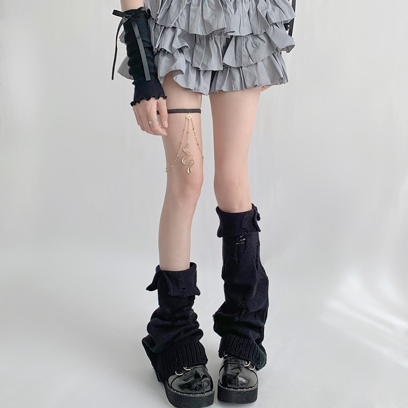 Hot Girl Summer Thin Ripped Calf Socks