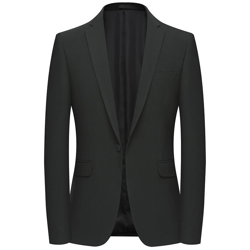 One Button Small Suit Men's Korean Style Slim And Non-Iron Suit