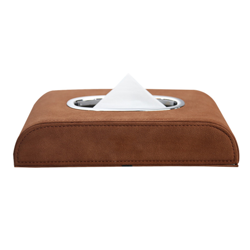 Fashion Car Decorated With Leather Tissue Box