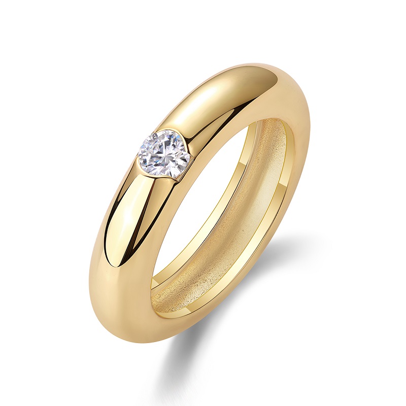 Angel Light Wing - A Luxurious And Fashionable Light Luxury Jewelry Silver Ring Set With Top-quality Moissanite, S925 Silver Plated Platinum