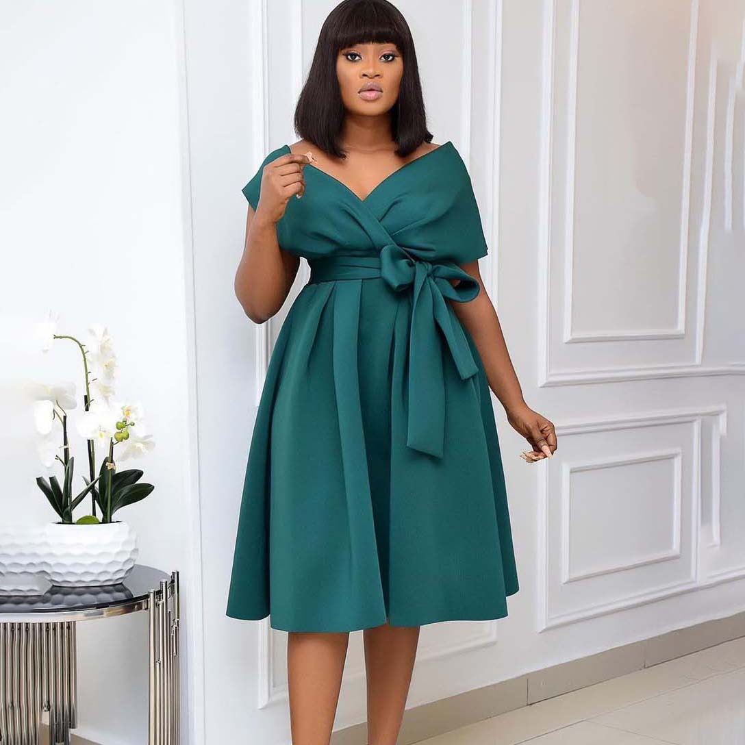 Women's Fashion Personality Bandage Temperament Dress