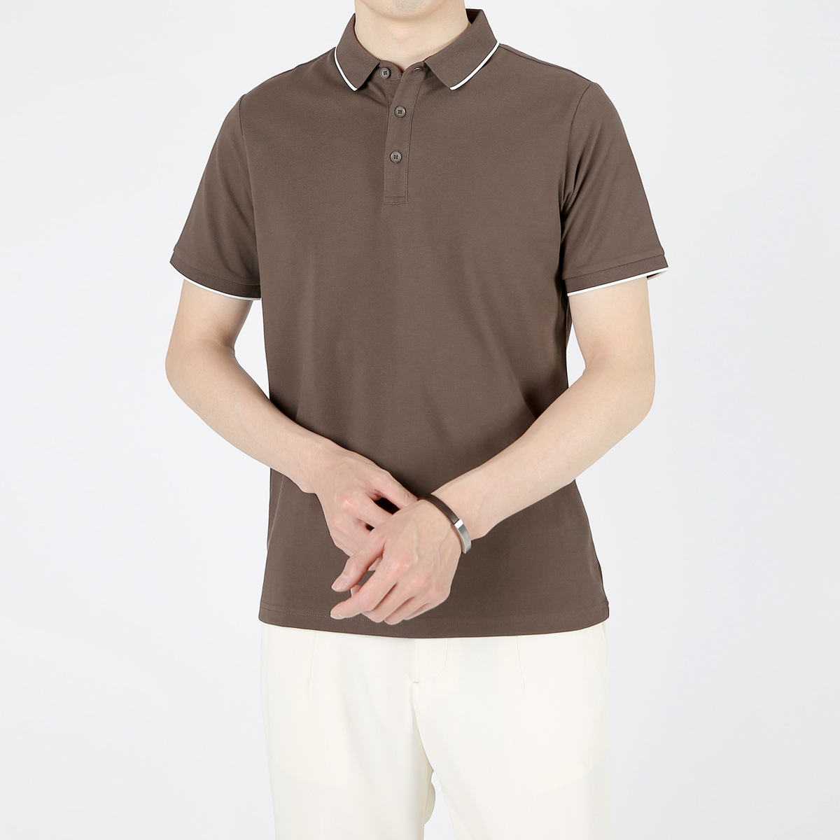 Summer Leisure Casual Lapel Short Sleeve T-shirt