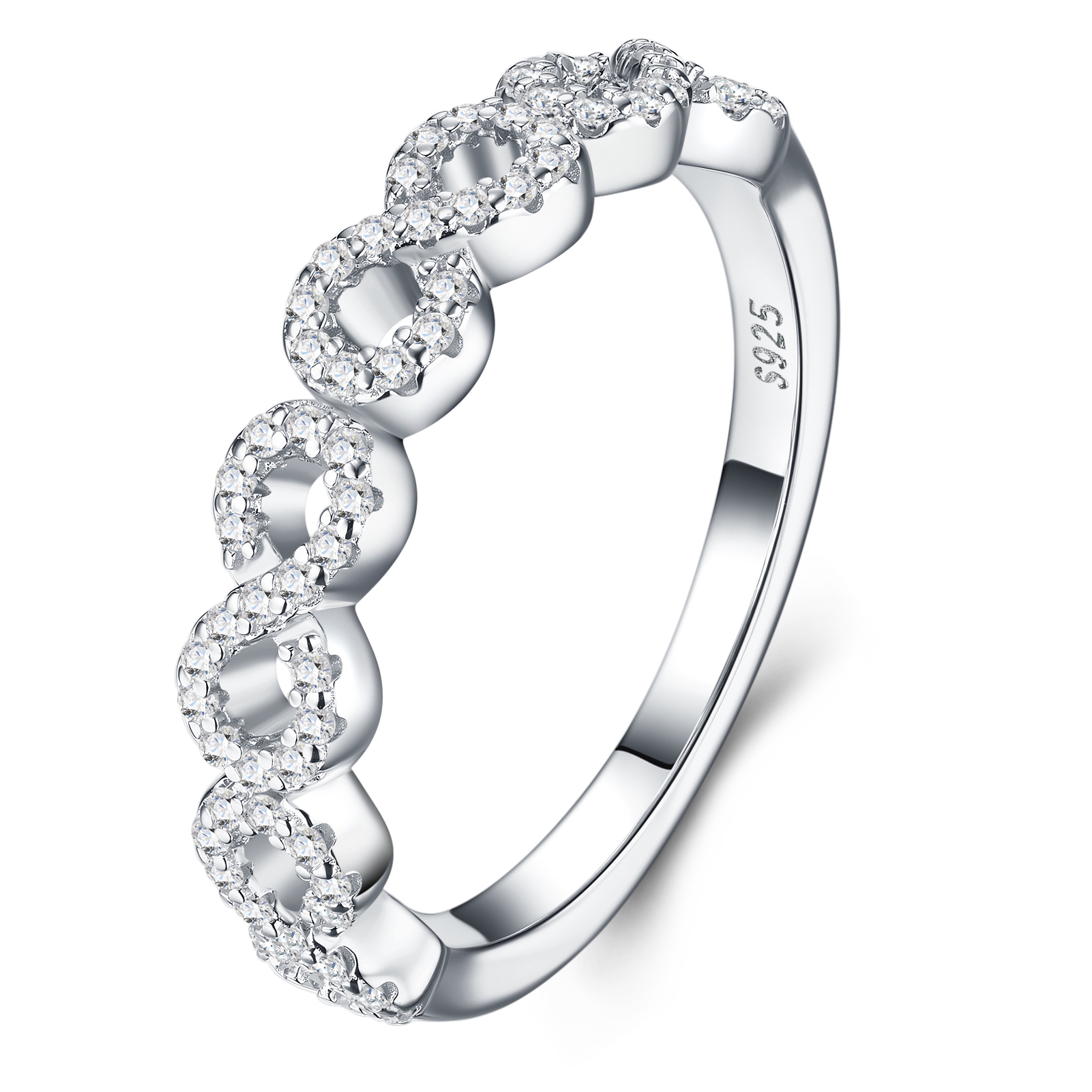 Engraved With Top-quality Moissanite, This Luxurious And Fashionable Minimalist Jewelry Set Features Exquisite Silver Accessories For Ladies. Made Of S925 Silver With Electroplated Platinum.