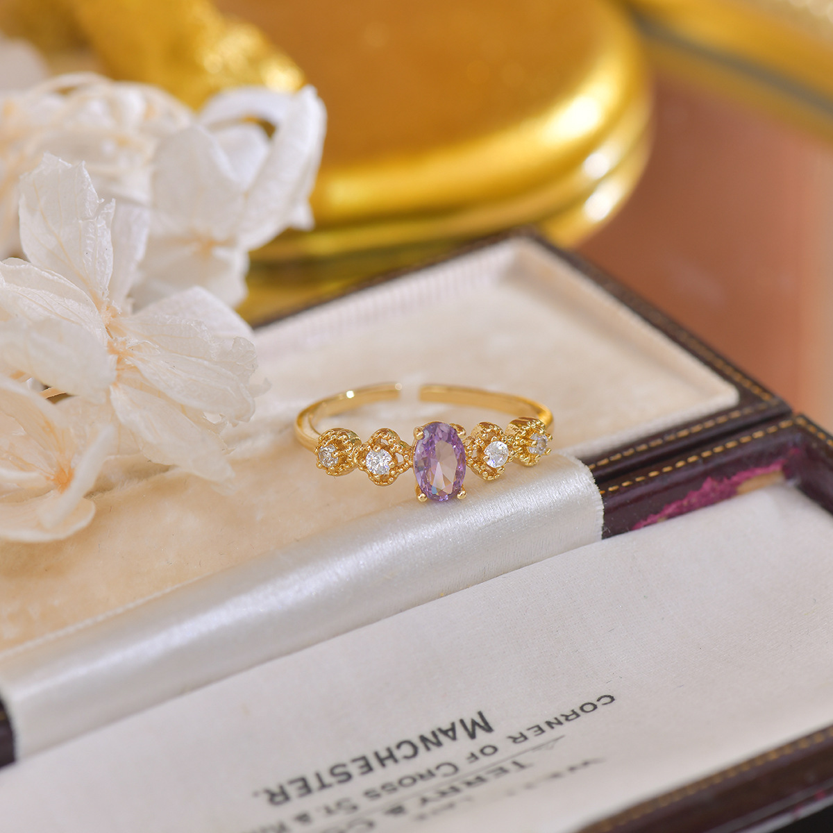 Purple Zircon Niche Versatile Opening Ring