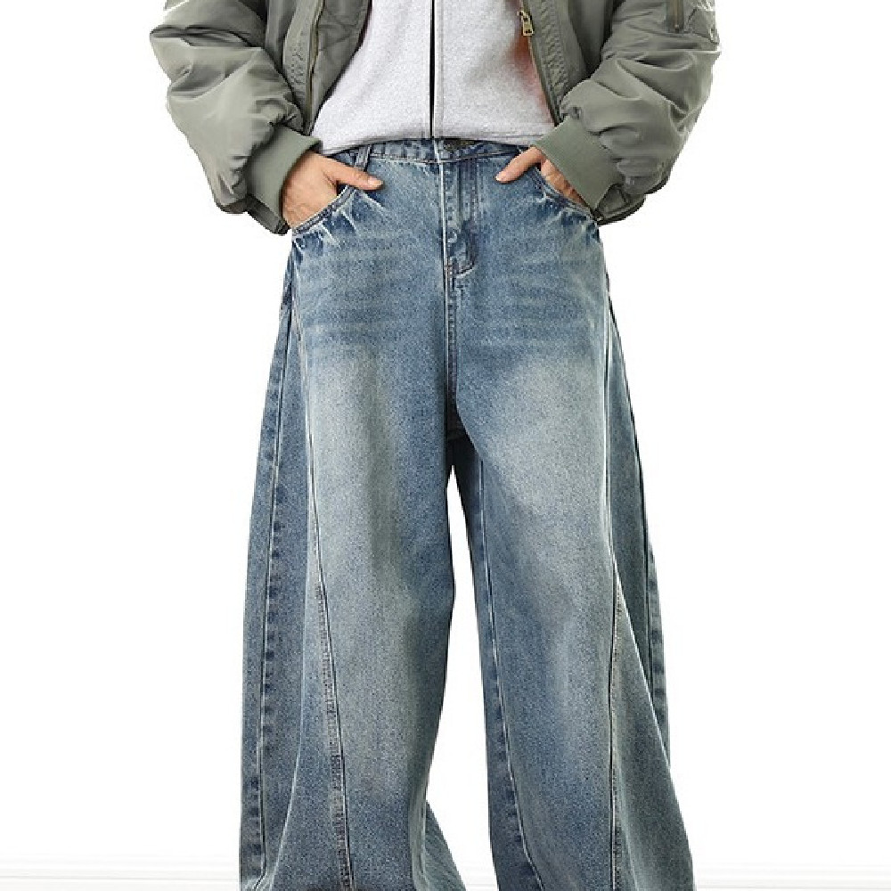 Men's And Women's American Retro Loose Pants
