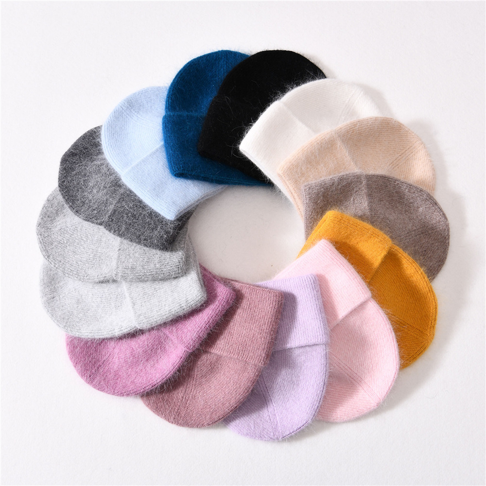 Autumn And Winter New Outdoor Solid Colour Knitted Wool