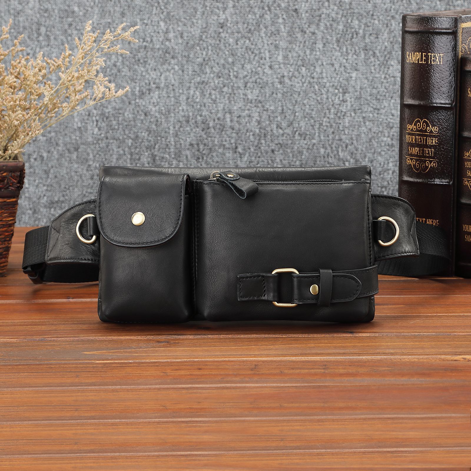 Korean Style Men's Belt Bag Outdoor Sports Multi-function