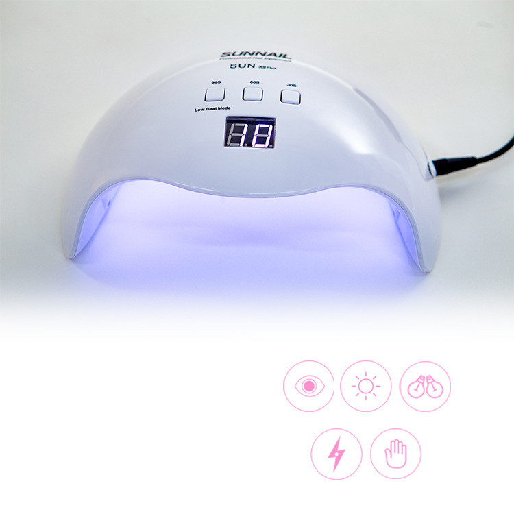 مجفف طلاء الأظافر بمصباح LED للعلاج بالضوء للأظافر
