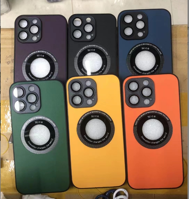 مناسبة لحالة الهاتف IPhone15PRO جلد الليتشي الحبوب